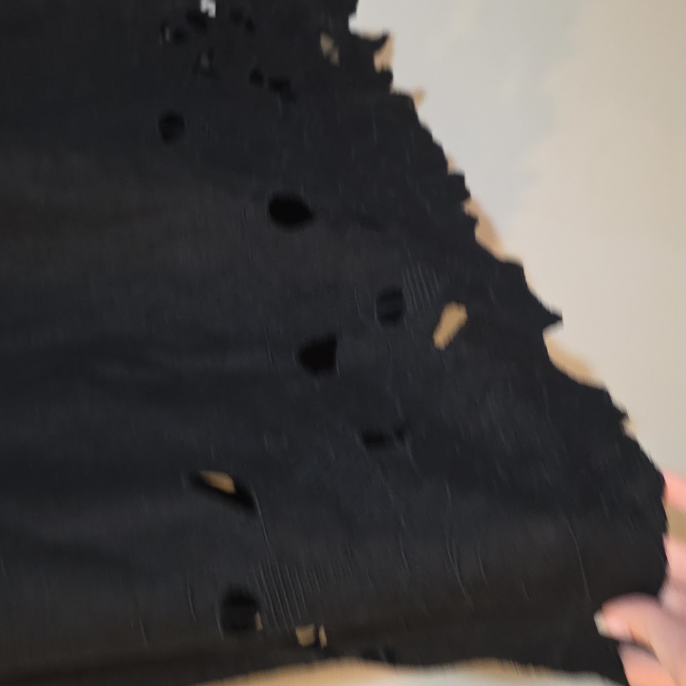 Universal Thread Black Linen Blend Midi Skirt Sz … - image 3